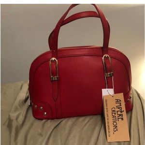 NWT Ampere Creations red purse with crossbody strap